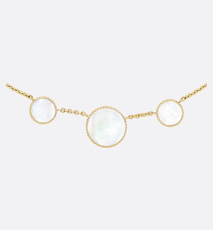Rose Des Vents Necklace • Yellow Gold, Diamonds and Mother-of-Pearl