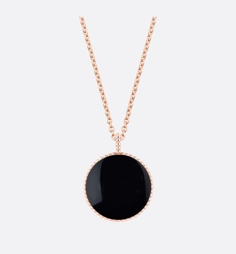 Medium Rose Des Vents Medallion • Rose Gold, Diamond and Onyx