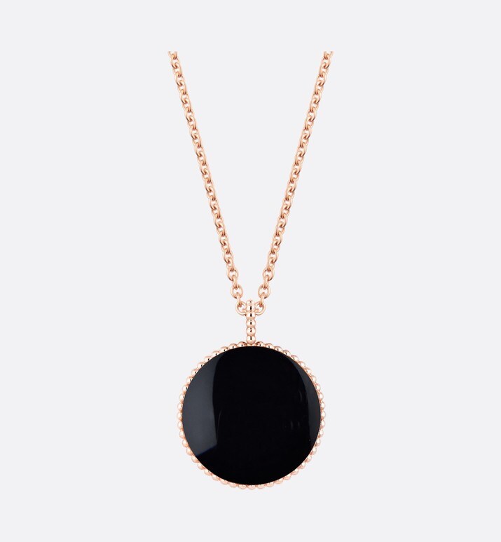 Medium Rose Des Vents Medallion • Rose Gold, Diamond and Onyx