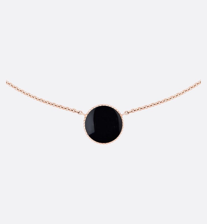 Rose Des Vents Necklace • Rose Gold, Diamond and Onyx