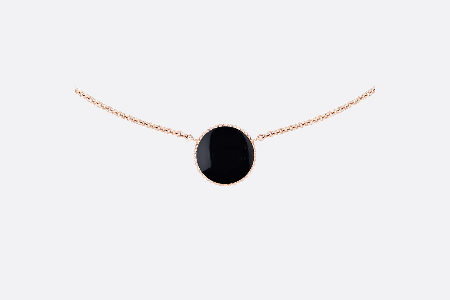 Rose Des Vents Necklace • Rose Gold, Diamond and Onyx