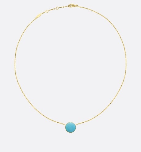 Rose Des Vents Necklace • Yellow Gold, Diamond and Turquoise