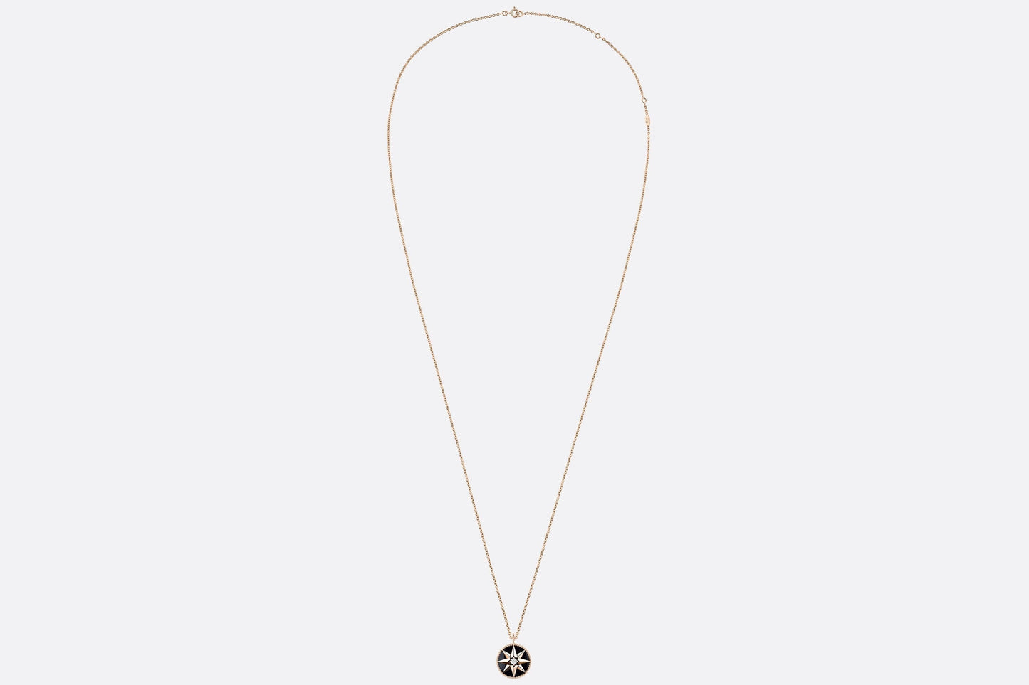 Medium Rose Des Vents Medallion • Rose Gold, Diamond and Onyx
