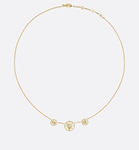 Rose Des Vents Necklace • Yellow Gold, Diamonds and Mother-of-Pearl