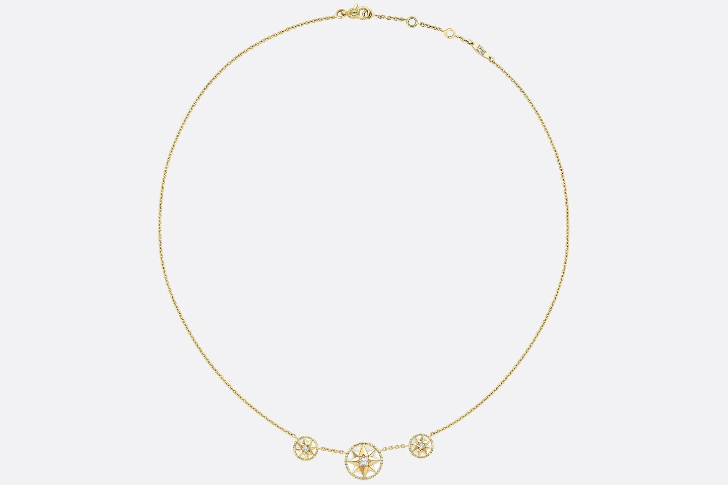 Rose Des Vents Necklace • Yellow Gold, Diamonds and Mother-of-Pearl