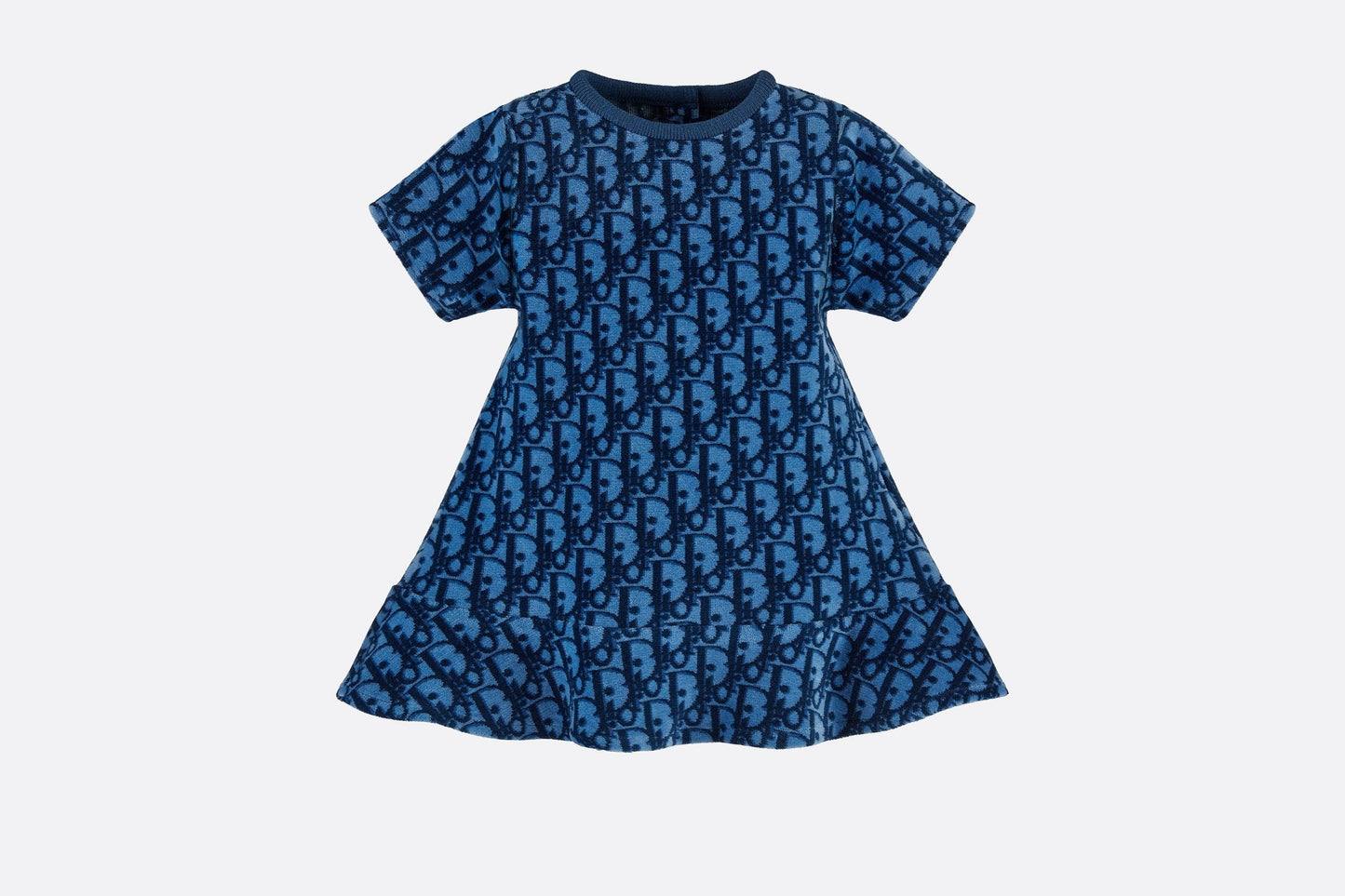 Dress • Blue Dior Oblique Stretch Velvet Jacquard