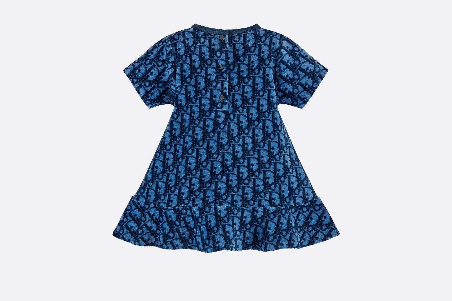 Dress • Blue Dior Oblique Stretch Velvet Jacquard
