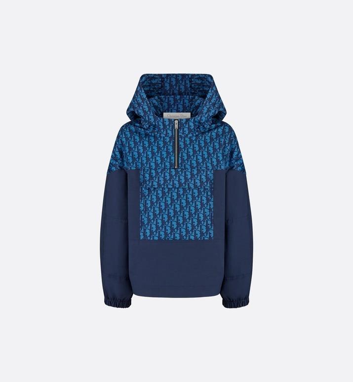 Hooded Anorak • Blue Dior Oblique Water-Repellent Canvas