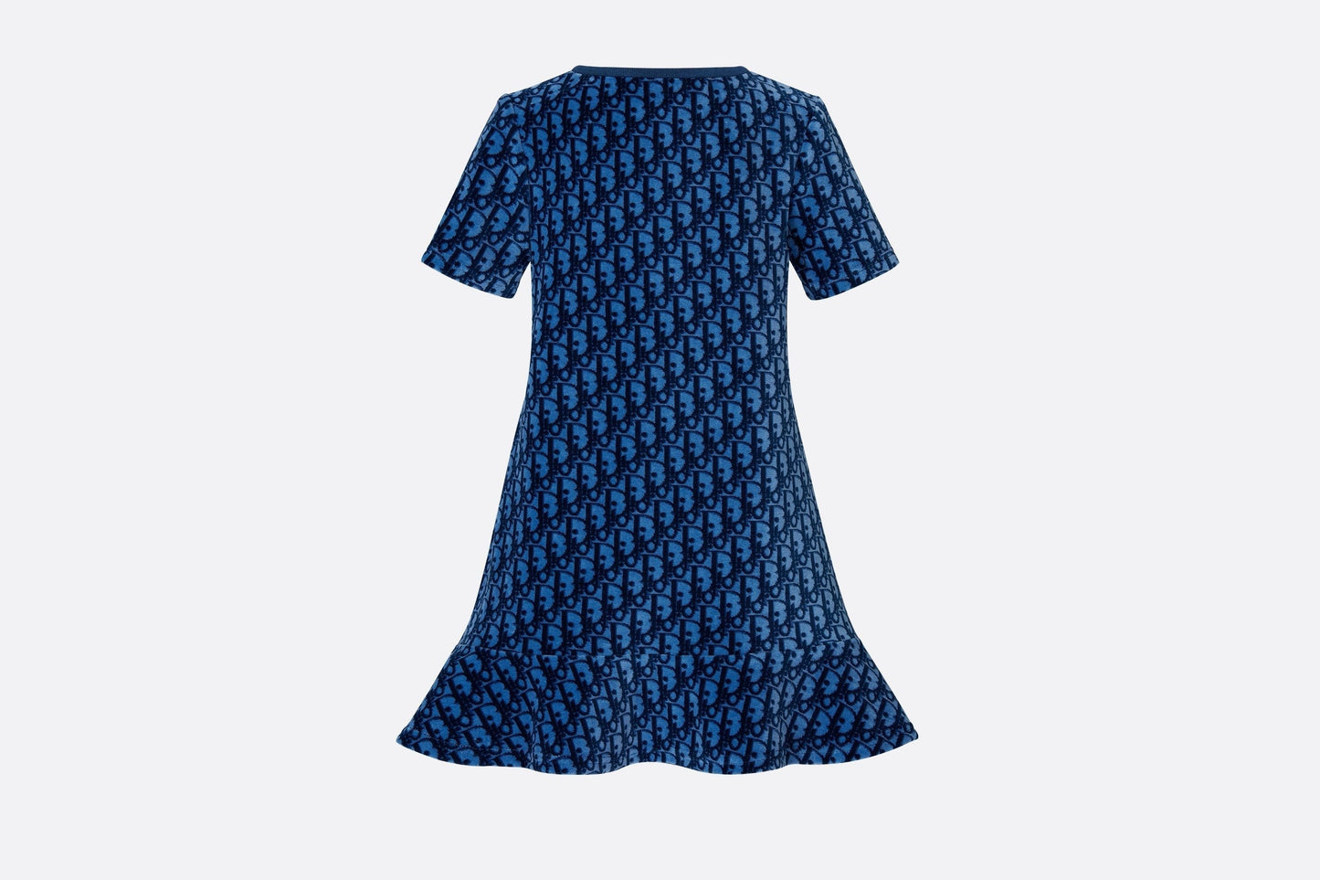 Dress • Blue Dior Oblique Stretch Velvet Jacquard