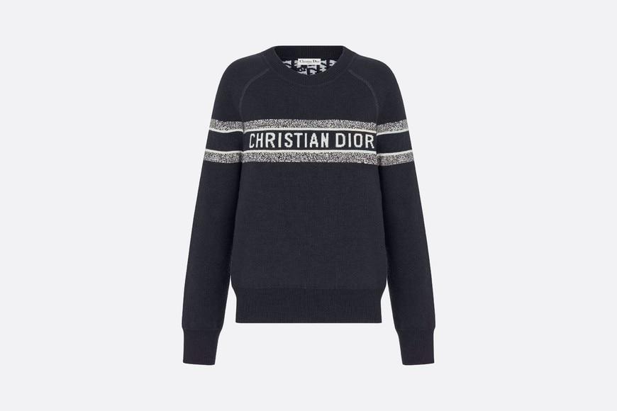 Reversible Sweater • Blue Dior Oblique Cashmere