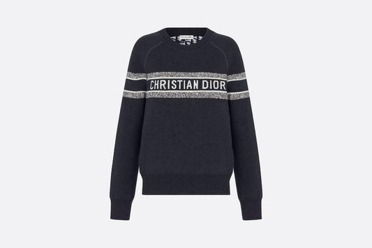 Reversible Sweater • Blue Dior Oblique Cashmere