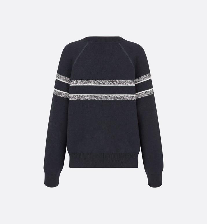 Reversible Sweater • Blue Dior Oblique Cashmere