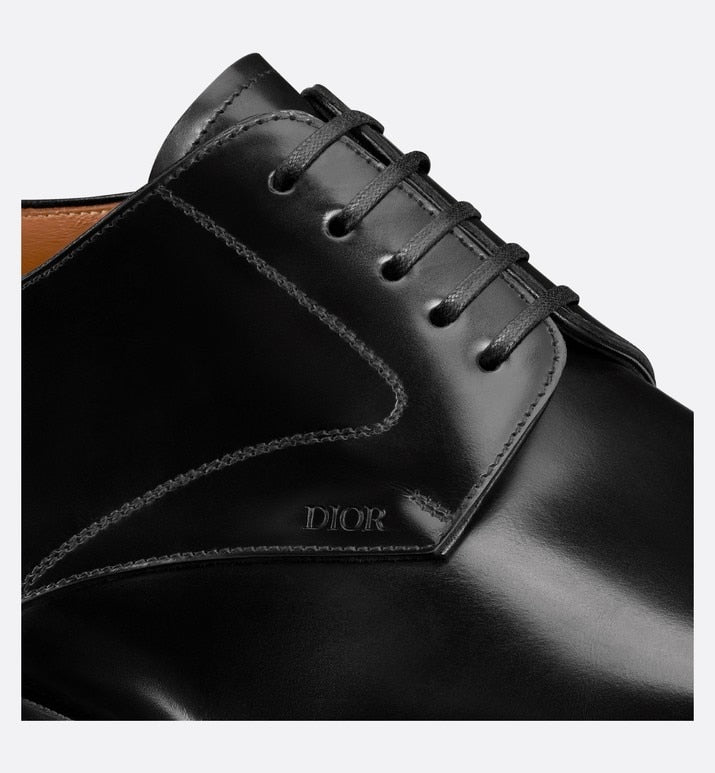 Dior Timeless Derby Shoe • Black Polished Calfskin