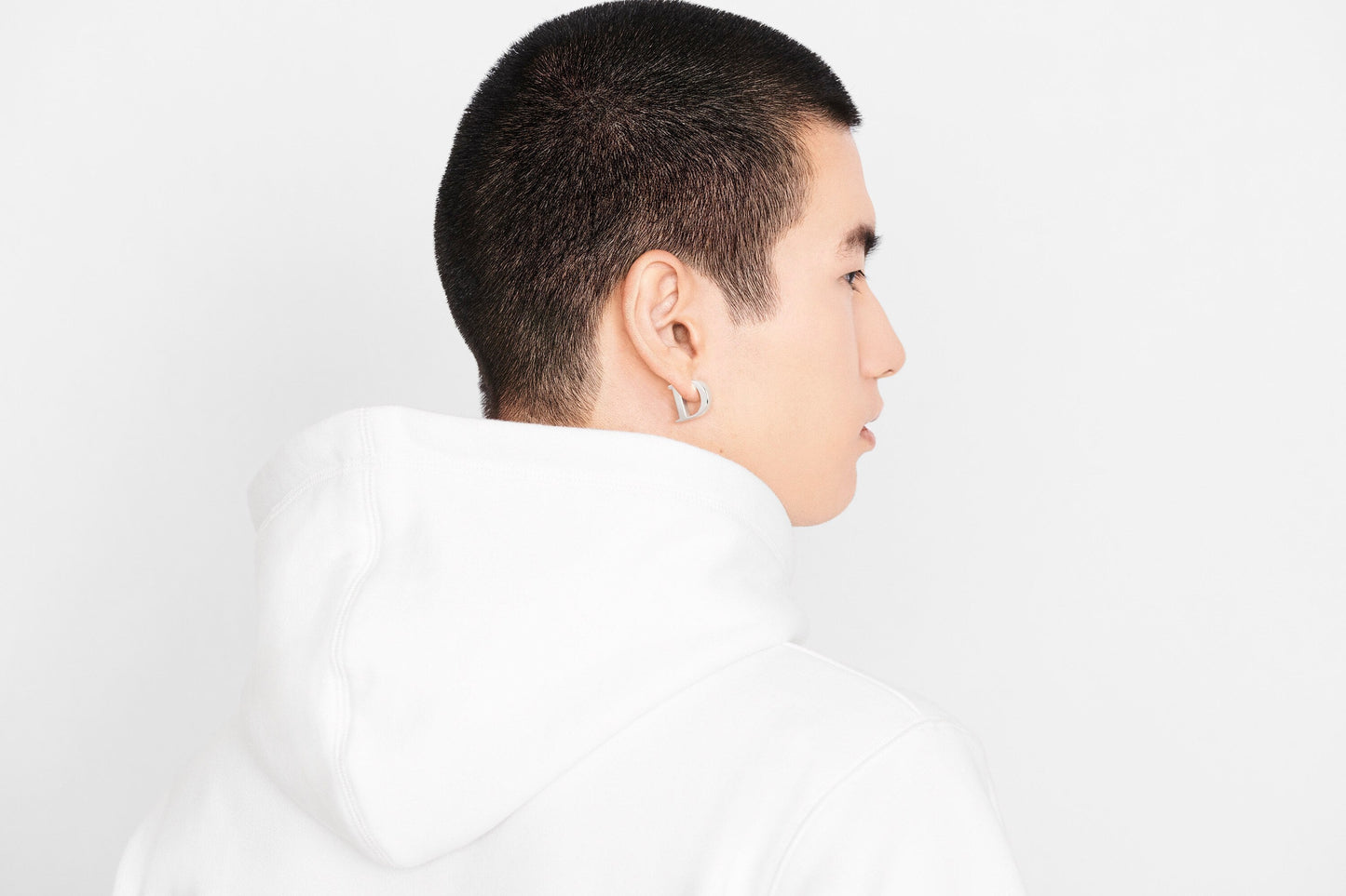 Oversized Christian Dior Atelier Hooded Sweatshirt • Black Cotton Fleece