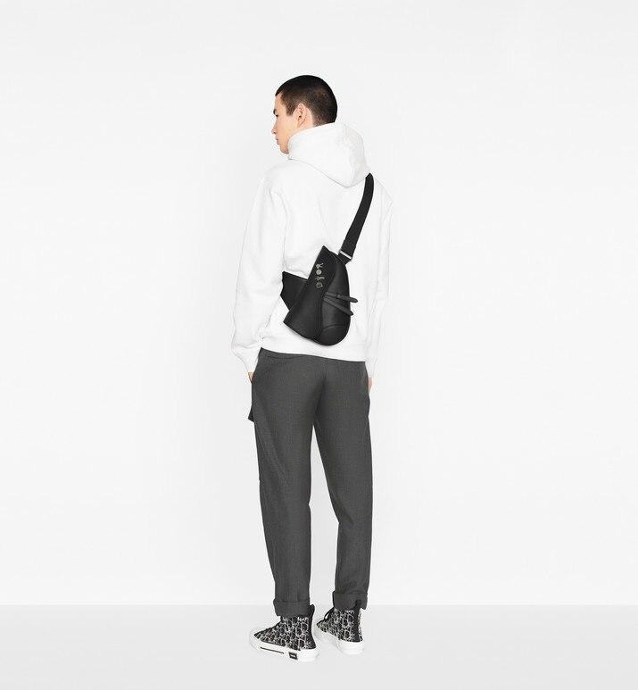 Oversized Christian Dior Atelier Hooded Sweatshirt • Black Cotton Fleece