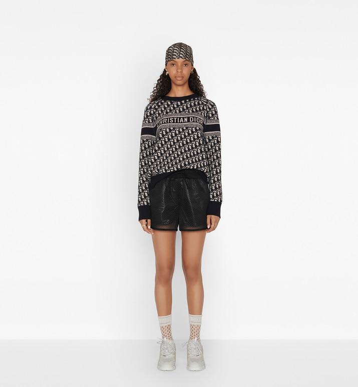 Reversible Sweater • Blue Dior Oblique Cashmere