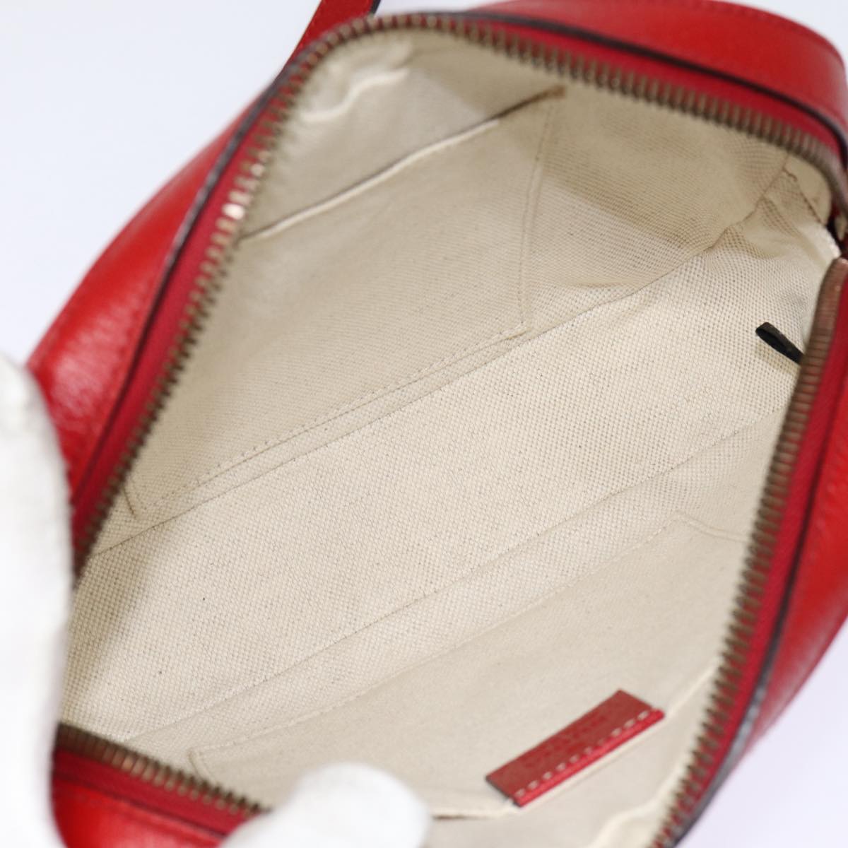 Gucci Animalier Red Leather Shoulder Bag ()