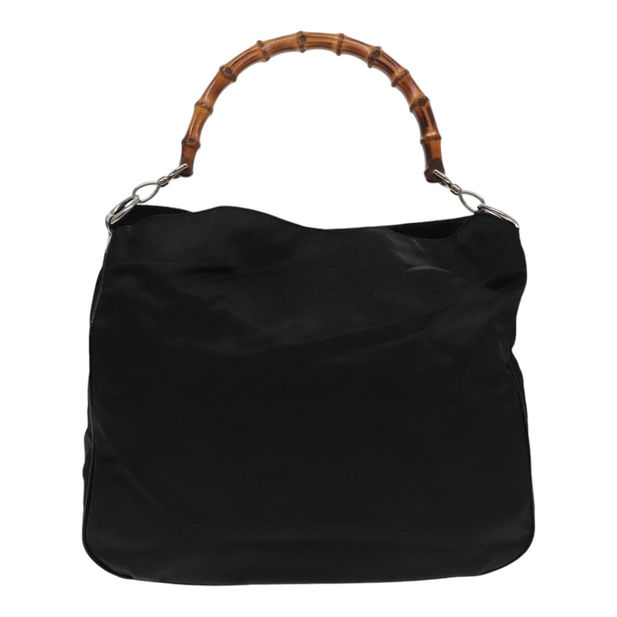Gucci Bamboo Black Synthetic Handbag ()