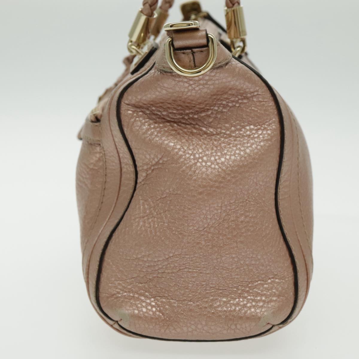 Gucci Bamboo Pink Leather Handbag ()