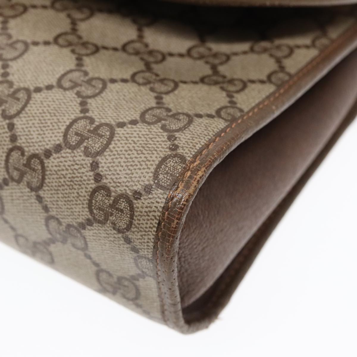 Gucci Beige Canvas Clutch Bag ()