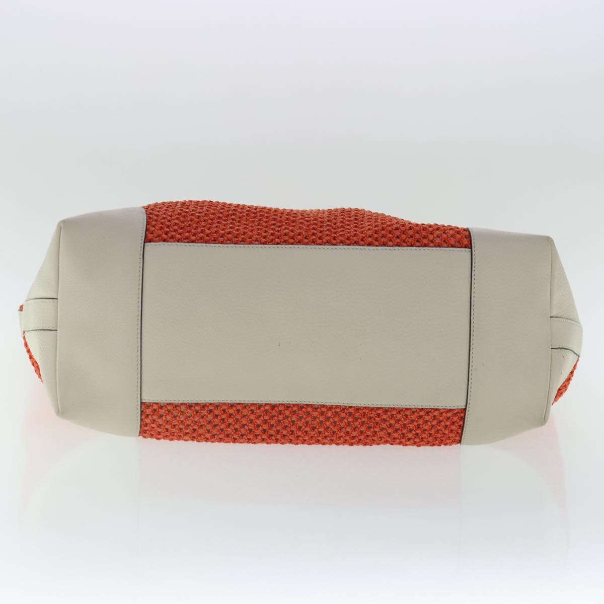 Gucci Bamboo Orange Canvas Shopper Bag ()