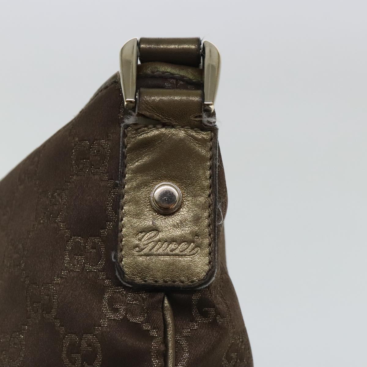 Gucci Abbey Brown Canvas Shoulder Bag ()