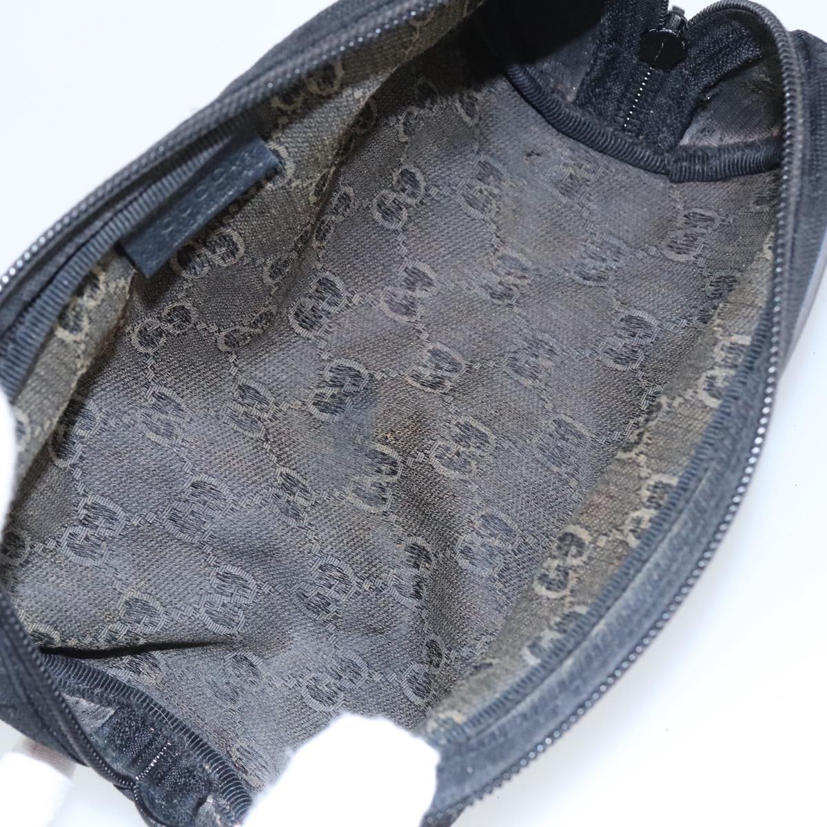 Gucci Black Canvas Clutch Bag ()