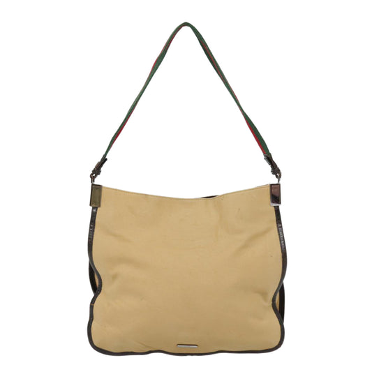 Gucci Beige Canvas Shoulder Bag ()
