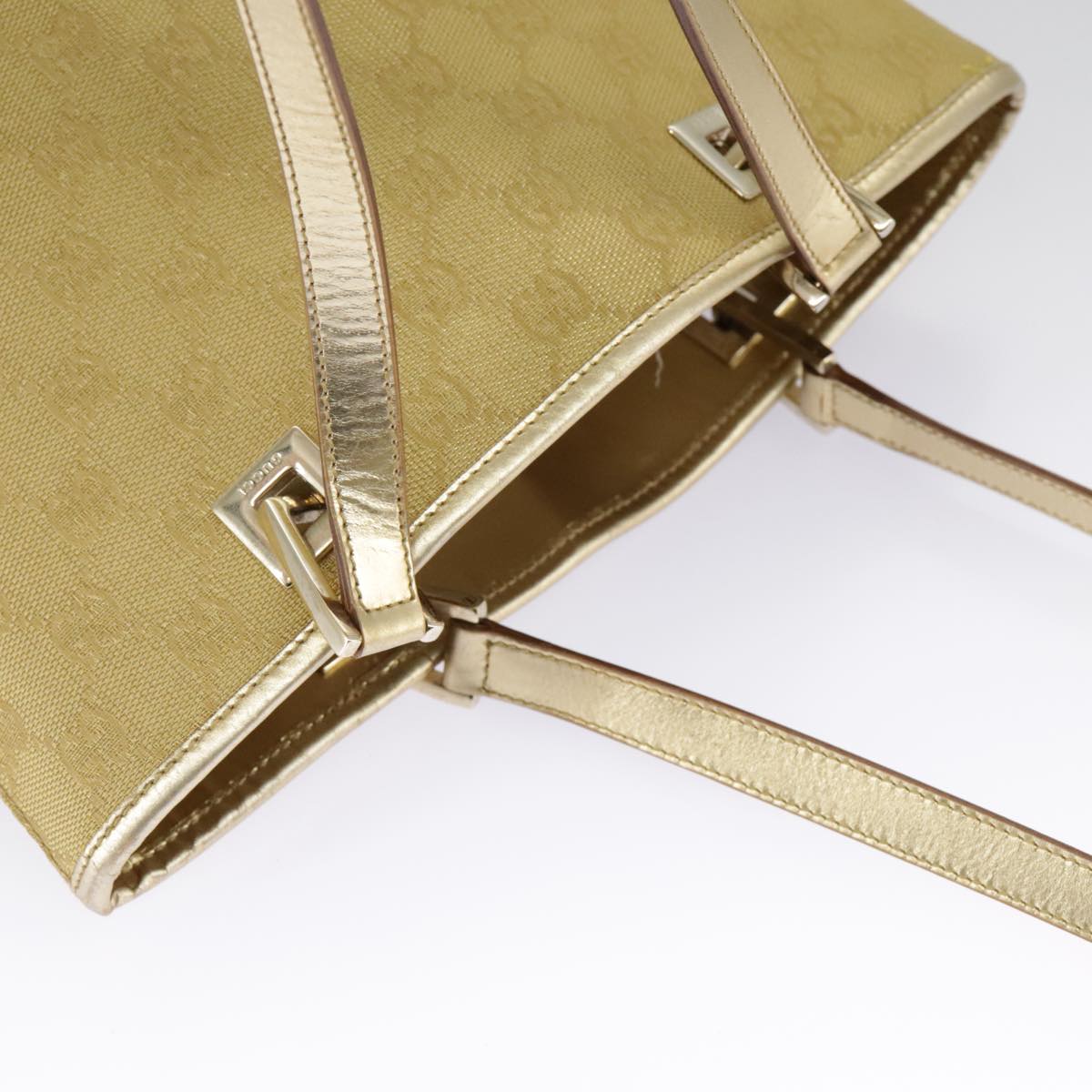 Gucci Gold Canvas Tote Bag ()