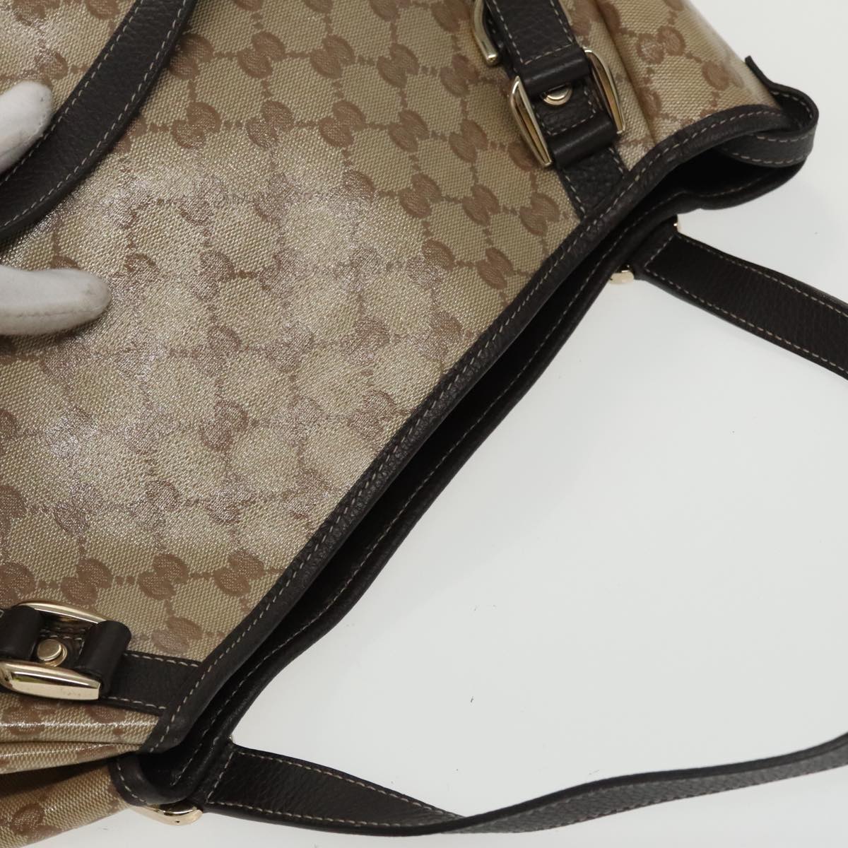 Gucci Abbey Beige Canvas Tote Bag ()