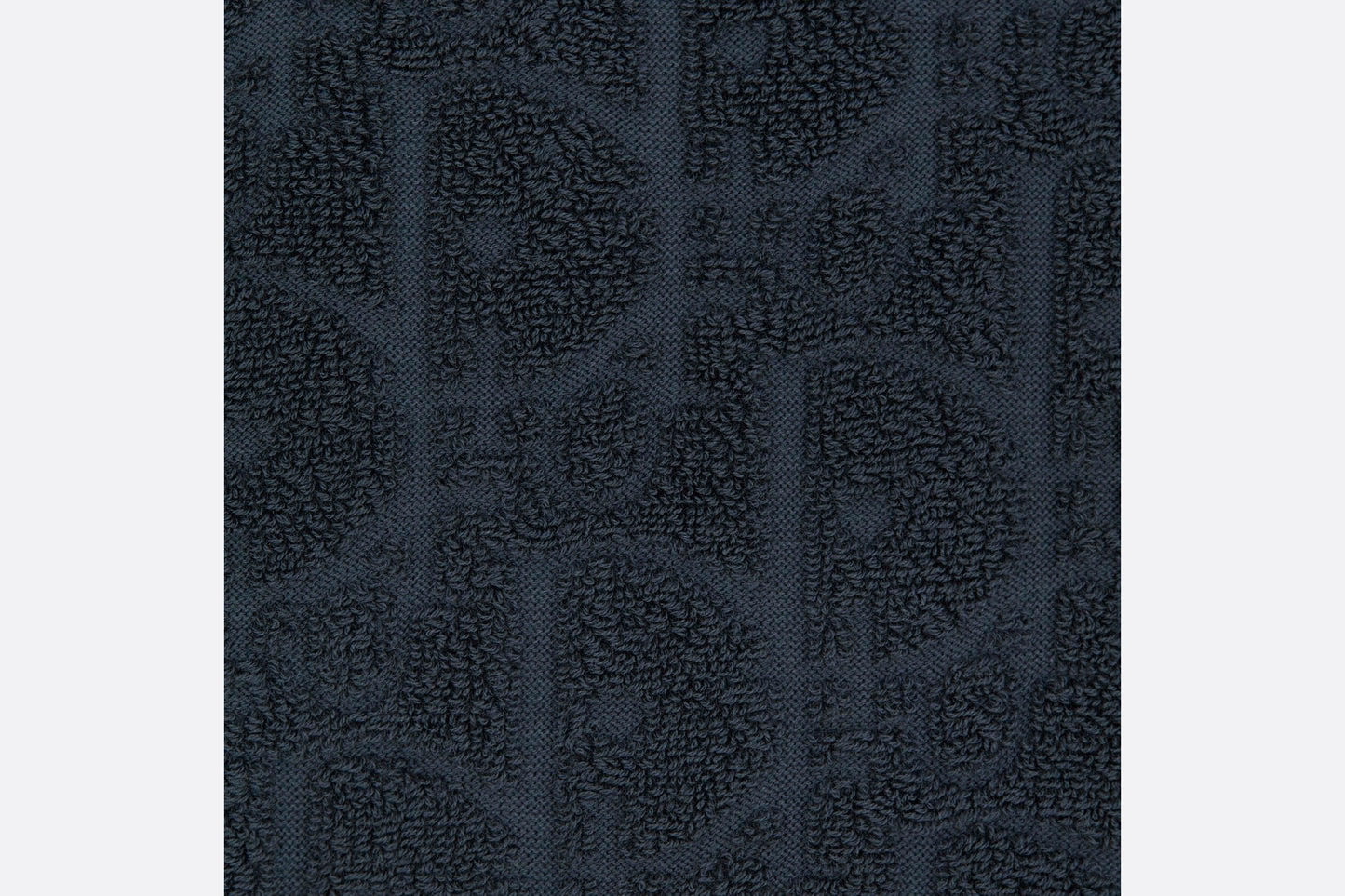 Oversized Dior Oblique T-Shirt • Navy Blue Terry Cotton Jacquard