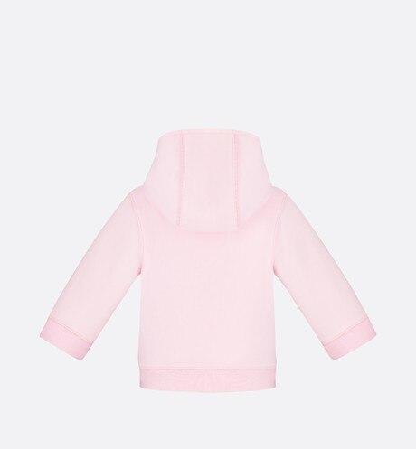 'Christian Dior Atelier' Zipped Hooded Sweatshirt • Pale Pink Cotton Fleece