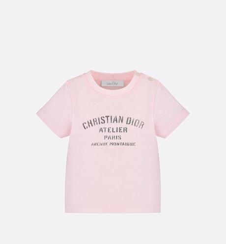 'Christian Dior Atelier' T-Shirt • Pale Pink Cotton Jersey