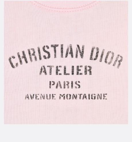 'Christian Dior Atelier' T-Shirt • Pale Pink Cotton Jersey