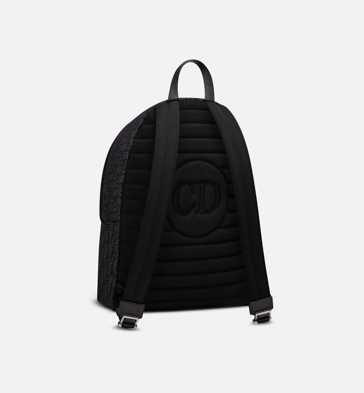 Rider Backpack • Black Dior Oblique Jacquard