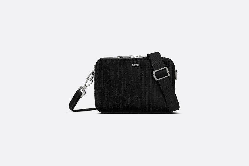 Messenger Pouch • Black Dior Oblique Galaxy Leather