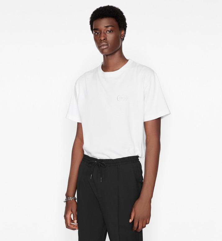 CD Icon T-Shirt • White Cotton Jersey