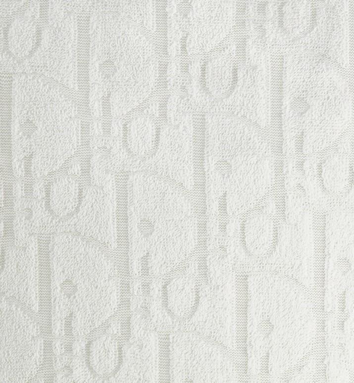 Oversized Dior Oblique T-Shirt • Off-White Terry Cotton Jacquard