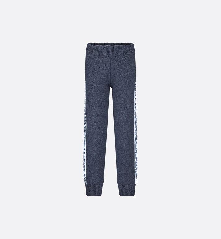 Track Pants • Navy Blue Wool, Silk and Cashmere Tricot Knit