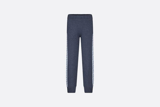 Track Pants • Navy Blue Wool, Silk and Cashmere Tricot Knit