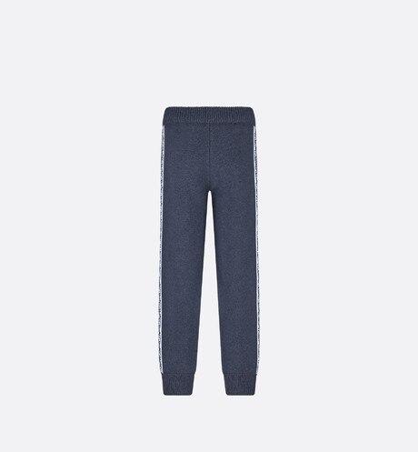 Track Pants • Navy Blue Wool, Silk and Cashmere Tricot Knit