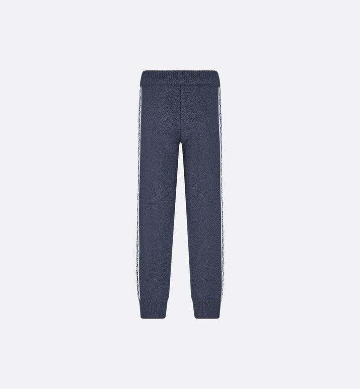 Track Pants • Navy Blue Wool, Silk and Cashmere Tricot Knit