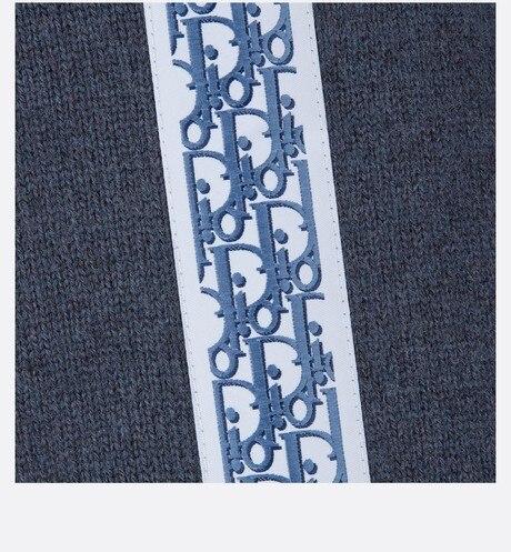 Track Pants • Navy Blue Wool, Silk and Cashmere Tricot Knit