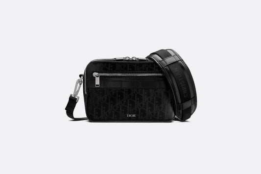 Safari Messenger Bag • Black Dior Oblique Galaxy Leather