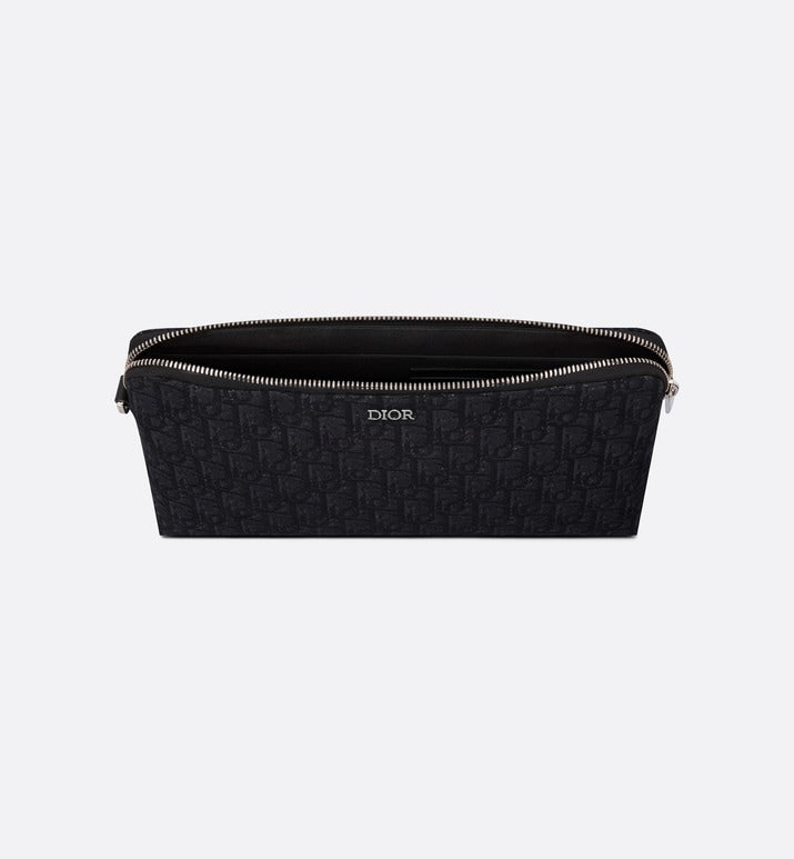 Pouch • Black Dior Oblique Jacquard