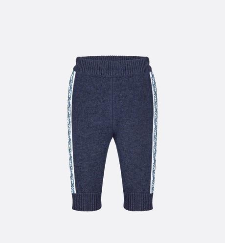 Track Pants • Navy Blue Wool, Silk and Cashmere Tricot Knit