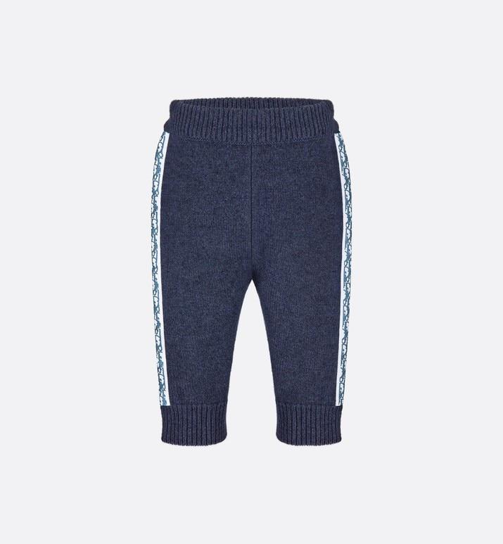 Track Pants • Navy Blue Wool, Silk and Cashmere Tricot Knit