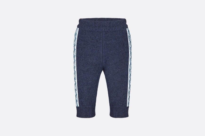Track Pants • Navy Blue Wool, Silk and Cashmere Tricot Knit