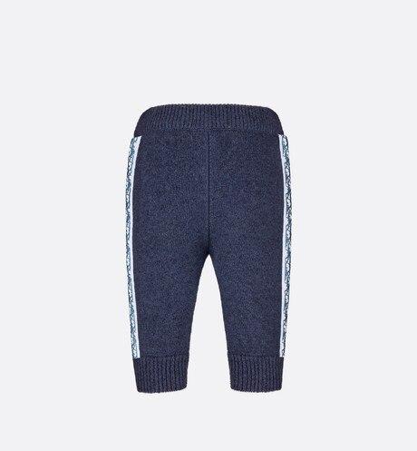Track Pants • Navy Blue Wool, Silk and Cashmere Tricot Knit