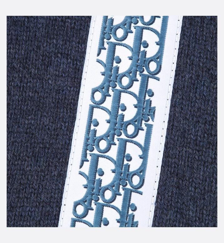 Track Pants • Navy Blue Wool, Silk and Cashmere Tricot Knit